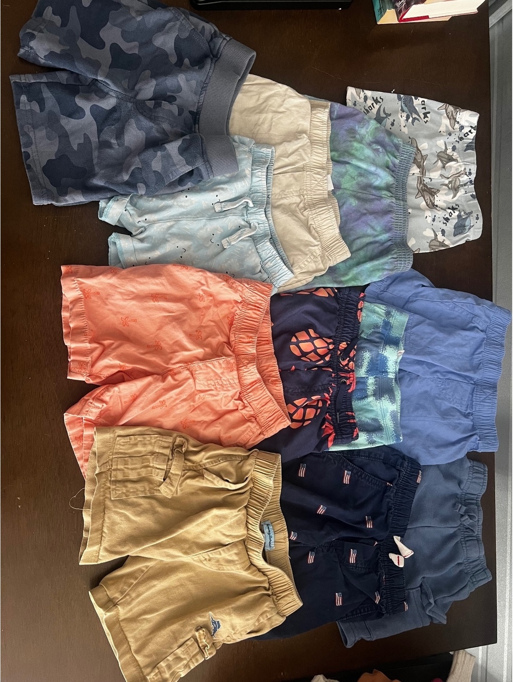 Toddler Boys Shorts Lot Size 3T Carter’s Swim Trunks Chino Pull-On 11 Pieces